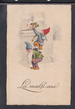 Postcard Romania Happy Birthday The Multi Years Gnomes Deliver Letter Z1407