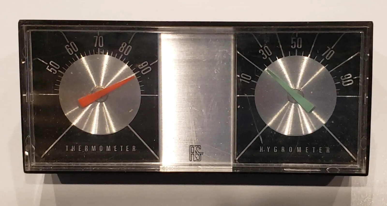 Vintage Honeywell AS Advertising Desktop Thermometer & Hygrometer