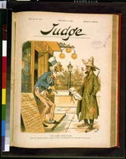 Photo of Judge,Farmers' Alliance,1891,Gillam,Uncle Sam,Farm Mortgage,Jewish