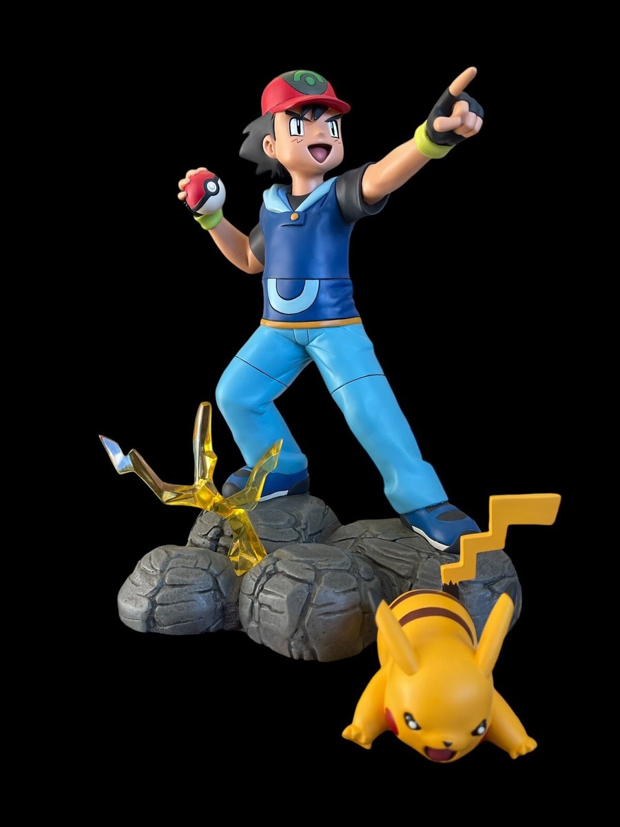 ポケドール ヒノアラシ　10th Anniversary ver. Pokemon Ash & Pikachu Cold Casted Porcelain Statue 10th