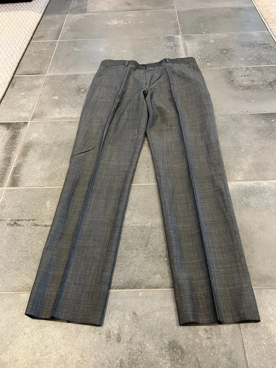 Hugo boss grey trousers outlet