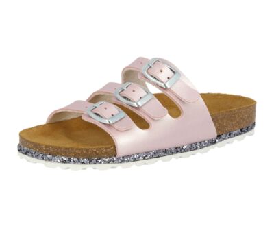Pantolette rosa LICO Bioline Sensation Schnallen Mädchen