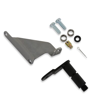 B&M Aluminum Gray Automatic Cable Bracket & Shift Lever Kit - Pro Gate Shifter