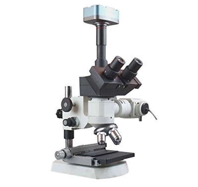 Radical 1500x Metallurgical Reflected Light Microscope w LWD 2mm 100x & 10Mp cam