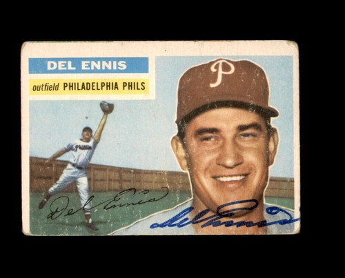 Del Ennis Signed 1956 Topps Philadelphia Phillies Autographed | eBay