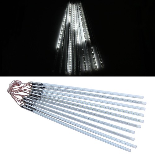 10pcs Tubes String 50cm 2835 54 LED Strip Light Meteor Shower Rain & 12V Adapter - Picture 41 of 53