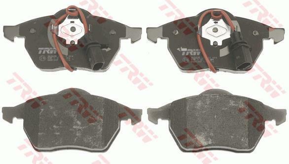 Plaquettes de frein TRW GDB1307 d'origine pour essieu avant de voiture citadine