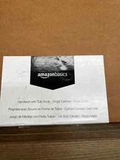 Amazon Basics Matte Black Single Cylinder Stainless Handleset With Tulip Knob