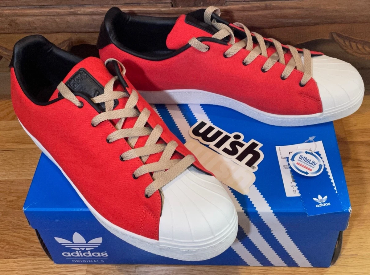 Adidas Superstar 80s Clean LE Mens Rare G49809 - red, Size 13 | eBay