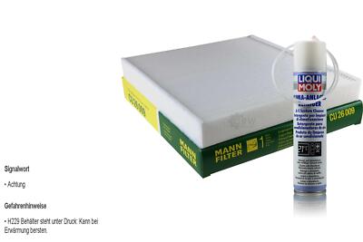 MANN-Innenraum-Filter+Klima-Reiniger für VW Passat Variant 3G5 Golf VII 5G1 BE1