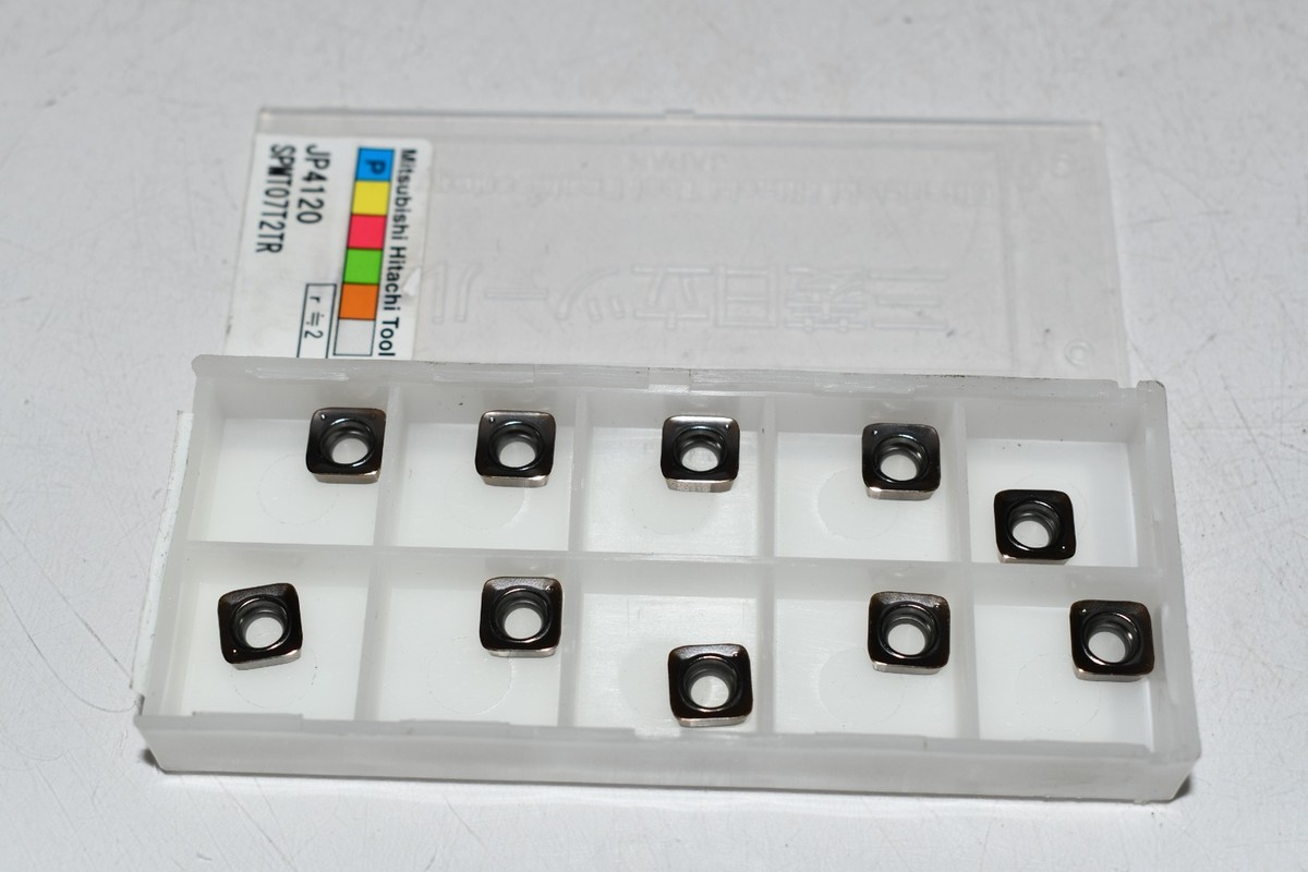 Pack of 10 NEW Hitachi JP4120 SPMT07T2TR Carbide Inserts Indexable