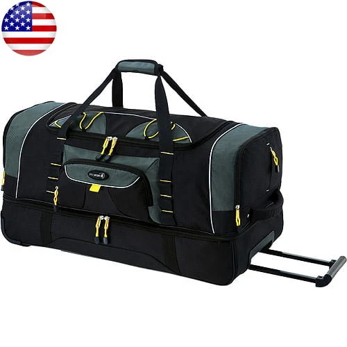Rolling Duffel Bag 36 Inch Large Separate Bottom Telescopic Handle