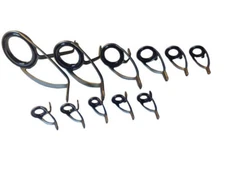 Dblue Silicon Carbide (SIC) Fishing Rod Guides set EUKWESG in Gun-metal Color