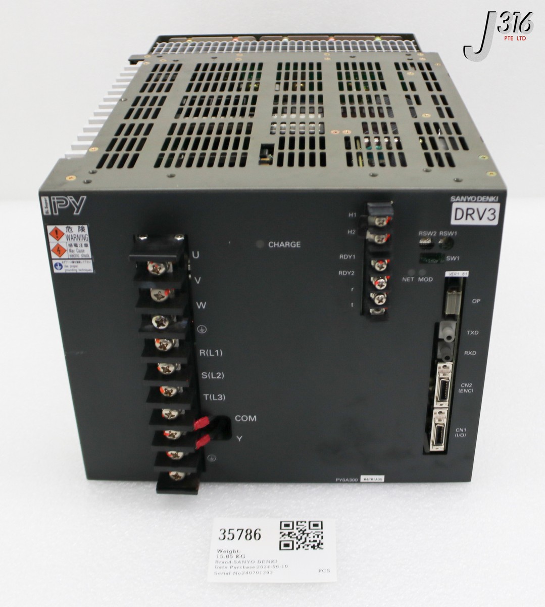 タケ 35786 SANYO DENKI DRV3 PY SERVO AMPLIFIER PY0A300W4PW1A00 | eBay