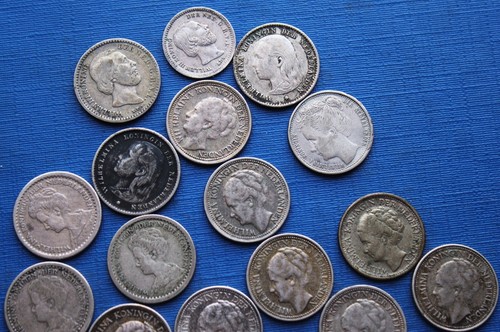 Lot Nederland, Willem, Wilhelmina & Juliana (Cent Bronze & Argent) - Afbeelding 10 van 20