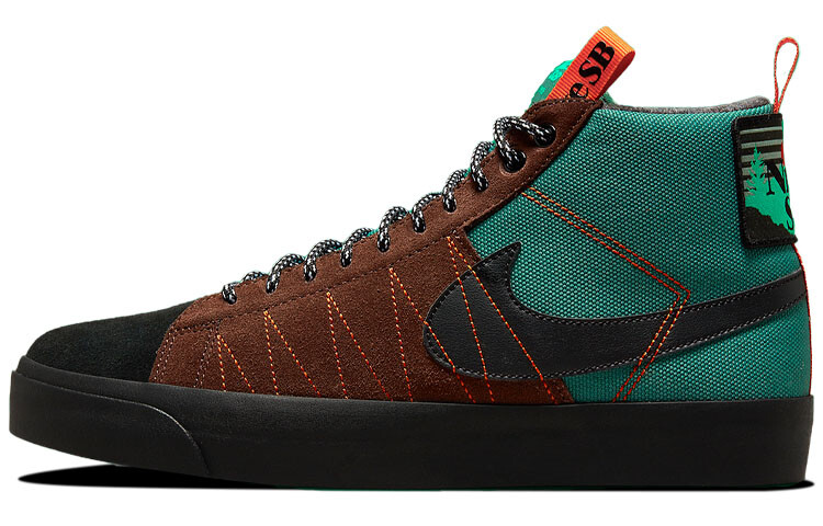 Nike SB Zoom Blazer Mid PRM Skate Shoes in Noble Green DC8903-300