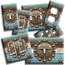 LONE STAR LONGHORN BULL LIGHT SWITCH OUTLET PLATES COWBOY WESTERN ROOM ART DECOR