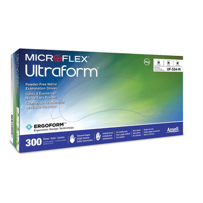 Microflex ULTRAFORM NITRILE EXAM GLOVES S 300PK