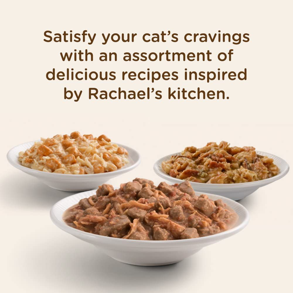 Rachael Ray Wet Cat Food, (24)2.8oz cups, Grain Free SurfNTurf Variety
