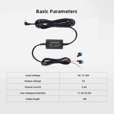 Parking Surveillance Cable for 70mai Hardwire Kit Car DVR 24H