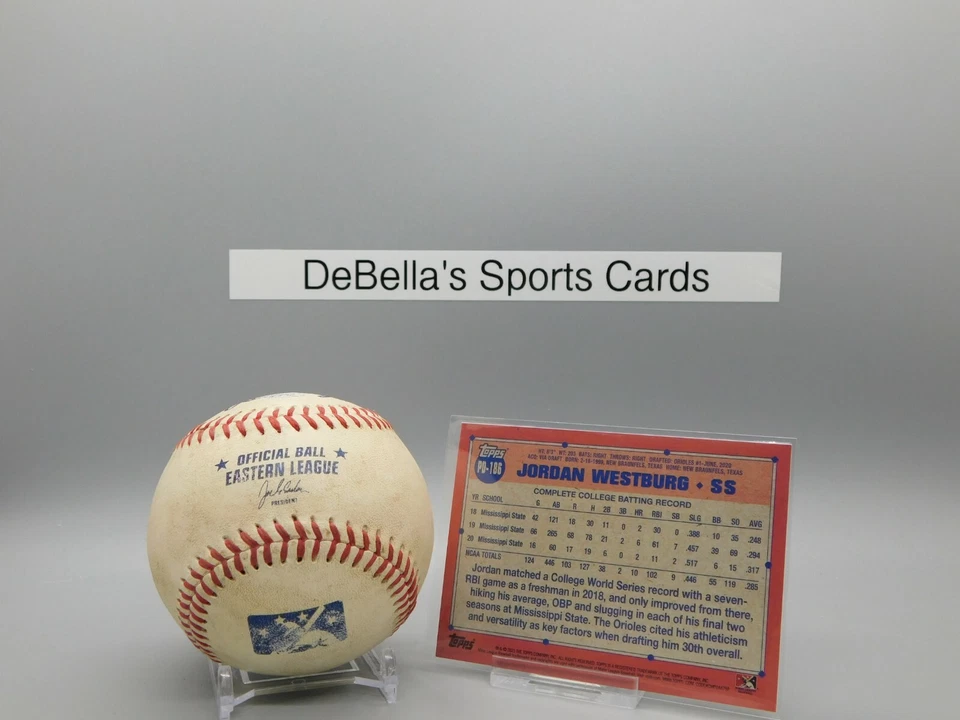 2021 Topps Pro Debut Minor League Jordan Westburg #PD-186 Orioles - Image 2 of 2