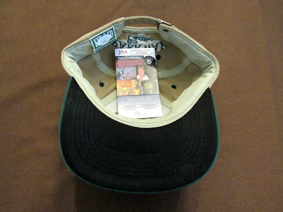 TOMMY TOM LASORDA DODGERS HOF SIGNED AUTO VTG CADILLAC LOGO CAP HAT JSA BEAUTY - Image 3 of 3