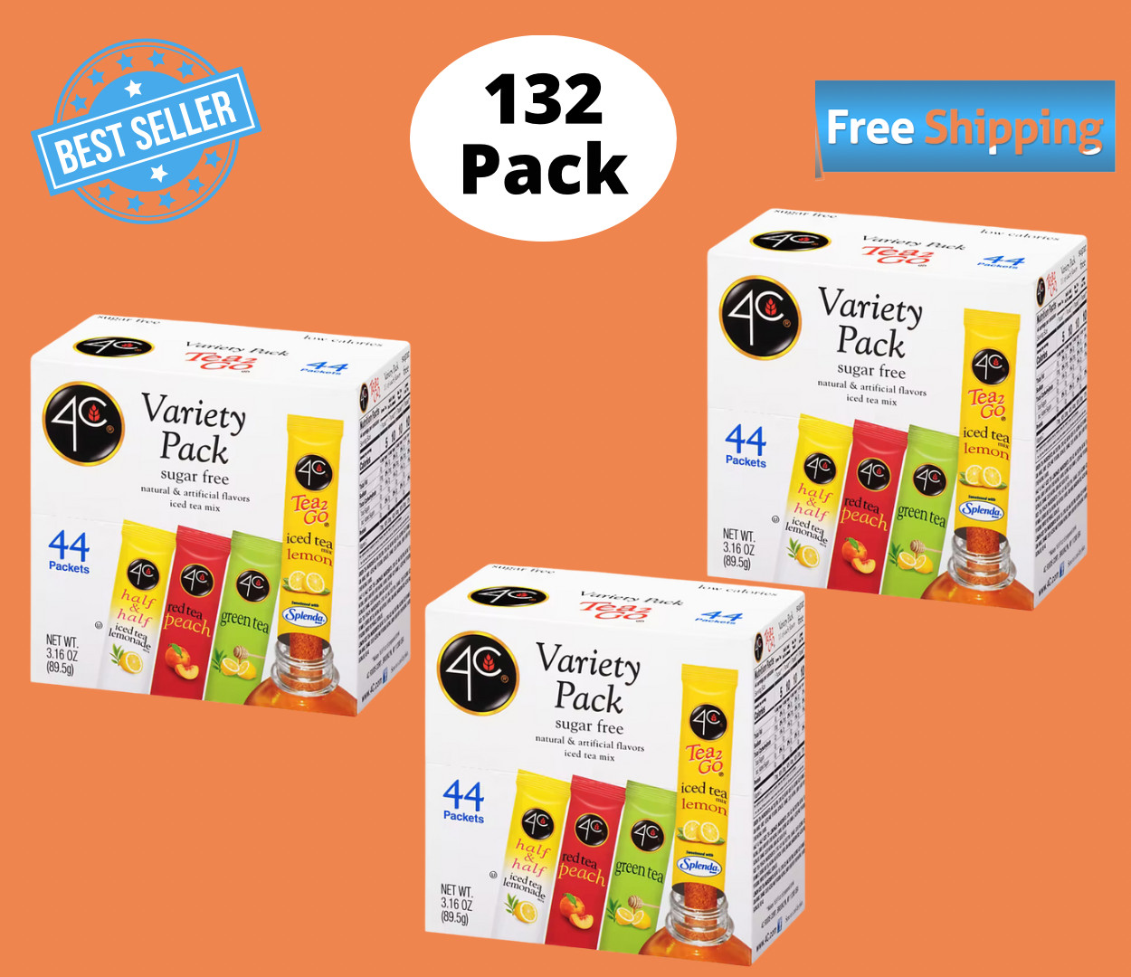 2 Go Stix Variety Pack, 132ct. (no Ship To Ca)