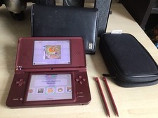 Nintendo DSi XL Burgundy Model with Extras