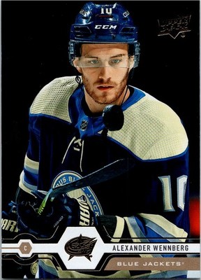 (FLAT SHIP) 2019-20 UD SERIES ONE SILVER FOIL ALEXANDER WENNBERG CBJ #69