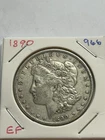 1890 Silver Morgan Dollar Coin EF