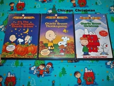 A Charlie Brown Christmas, Thanksgiving, It's The Great Pumpkin DVD - LIKE NEW