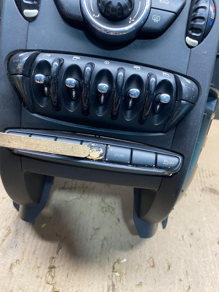 Mini Cooper 2007 a 2013 tablero central climatizador control de ventana Q9280 DG Foto 2 de 4