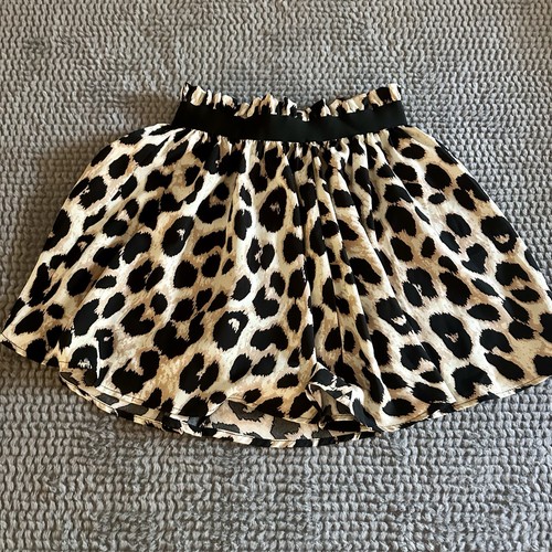 Shein Damen Medium Animal Print Rüschen Rock Gummibund A-Linie fließend M - Bild 1 von 2