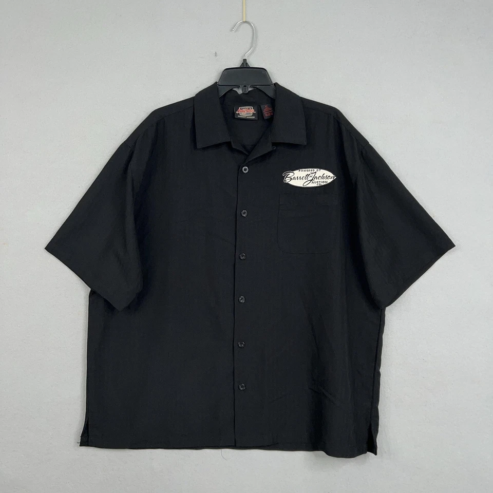 Barrett Jackson Shirt Mens 2XL Black Car Auction Auto Mechanic Hot Rod Camp - Image 2 of 4