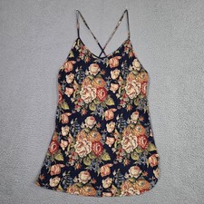 Vintage Victorias Secret Gold Label Slip Dress S Blue Floral Romantic Coquette