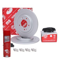 Bremsscheiben + Bremsbeläge hinten + Bremsenreiniger für HYUNDAI i30; KIA CEE D