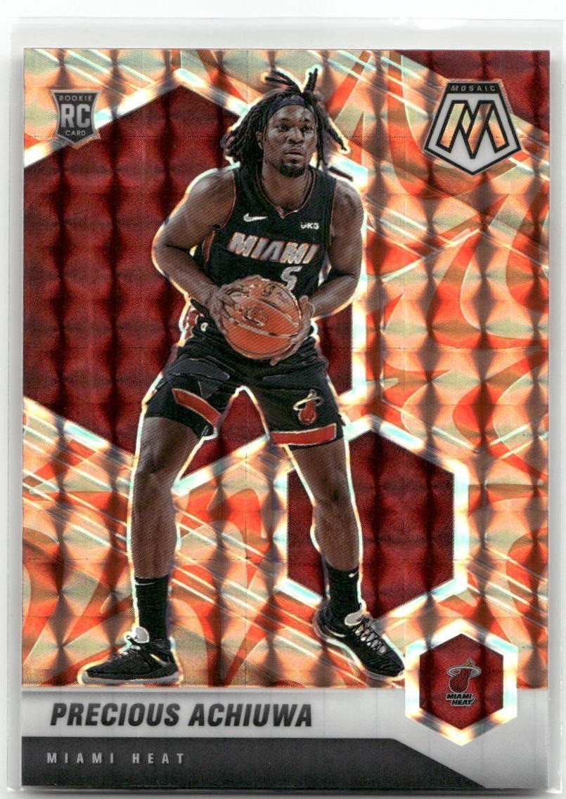 2020-21 Panini Mosaic Precious Achiuwa #215 RC Reactive Orange Prizm