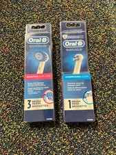 Mixed Lot of 4 Total Oral-B Brush Heads New/Unopened - Sensitive Gum/Interprox