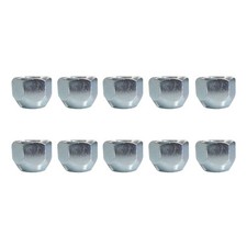 10 Radmuttern Kegelbund ohne Bund 60° M12x1,5 mm chrom für Volvo C30 C30 Electri