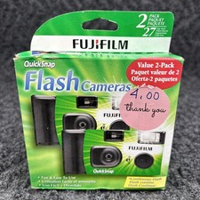Fujifilm QuickSnap Flash Cameras Value 2-Pack 27 Exposures Exp 10-2020 Sealed