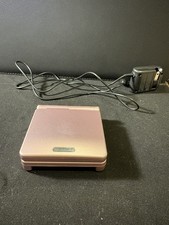 Nintendo Game Boy Advance SP AGS-101 Pearl Pink + Charger And Case