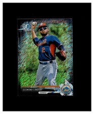 2017 Bowman Chrome Mini Prospects Black Shimmer Refractor Desmond Lindsay /100