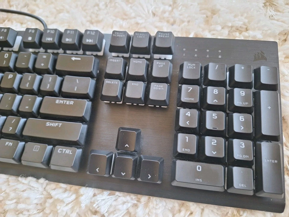 Corsair K60 RGB TKL Optical-Mechanical Gaming Keyboard OPX Switches - Pre-Owned - Image 2 of 4