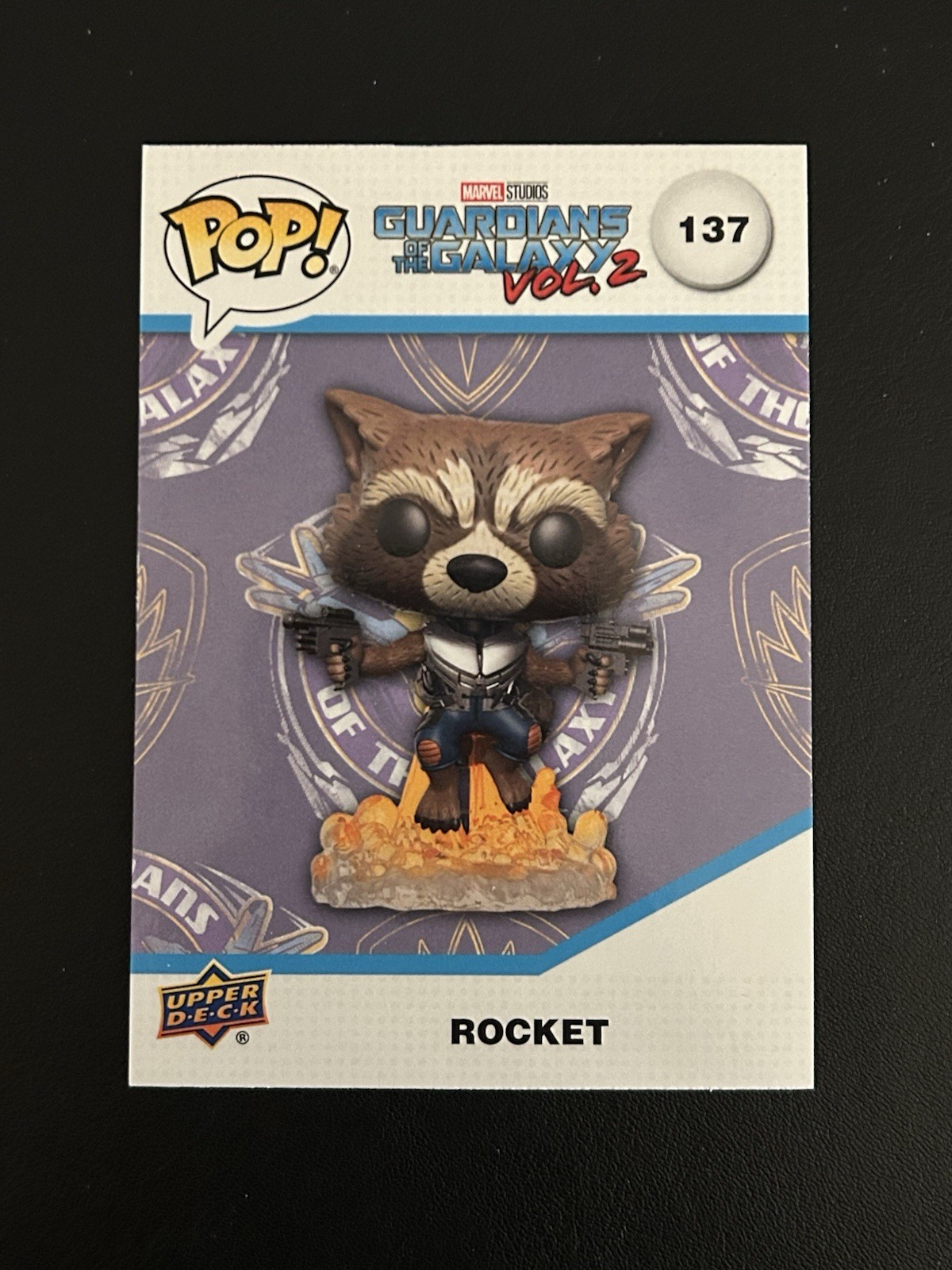 Rocket Raccoon - 2023 Upper Deck FUNKO POP Marvel Infinity Saga #137