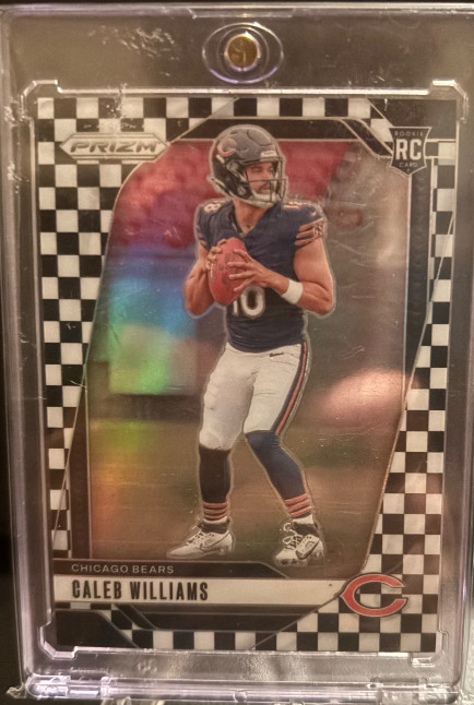 2024 Panini Prizm - Rookies Caleb Williams #301 Black & White Checker Prizm (RC)