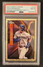 Marketplace image: 2023 Topps Chrome - Expose Julio Rodriguez Superfractor 1/1 SSP #TCE9 - PSA 8
