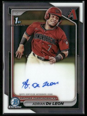 2024 Bowman Chrome #CPA-ADC Adrian De Leon Prospects Autographs