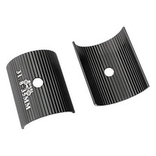 1pair Bike Handlebar Shims, Aluminum Alloy Stem Reducer 31.8mm to 35mm Black