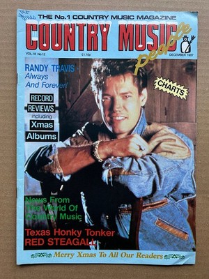 RANDY TRAVIS COUNTRY MUSIC PEOPLE MAGAZINE DECEMBER 1987 - Randy Travis cover wi