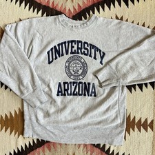 Vintage 1980s Champion Reverse Weave U. Of Arizona Crewneck Sweatshirt Sz L